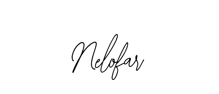 How to make Nelofar name signature. Use Bearetta-2O07w style for creating short signs online. This is the latest handwritten sign. Nelofar signature style 12 images and pictures png