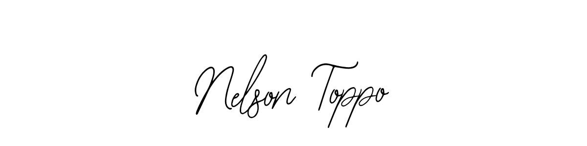 Design your own signature with our free online signature maker. With this signature software, you can create a handwritten (Bearetta-2O07w) signature for name Nelson Toppo. Nelson Toppo signature style 12 images and pictures png