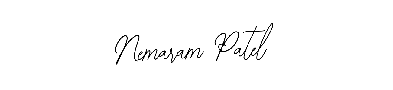 How to make Nemaram Patel name signature. Use Bearetta-2O07w style for creating short signs online. This is the latest handwritten sign. Nemaram Patel signature style 12 images and pictures png