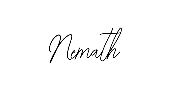 Bearetta-2O07w is a professional signature style that is perfect for those who want to add a touch of class to their signature. It is also a great choice for those who want to make their signature more unique. Get Nemath name to fancy signature for free. Nemath signature style 12 images and pictures png