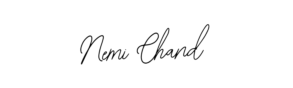 if you are searching for the best signature style for your name Nemi Chand. so please give up your signature search. here we have designed multiple signature styles  using Bearetta-2O07w. Nemi Chand signature style 12 images and pictures png