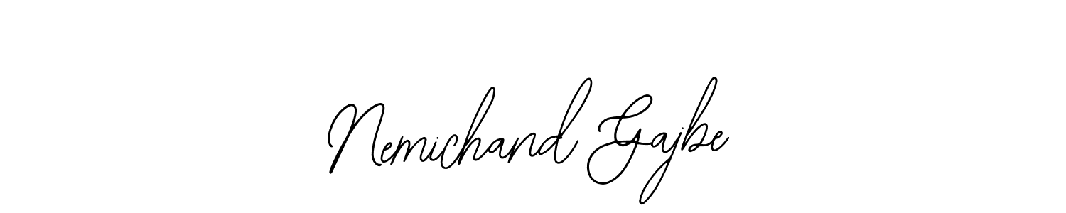 Make a beautiful signature design for name Nemichand Gajbe. Use this online signature maker to create a handwritten signature for free. Nemichand Gajbe signature style 12 images and pictures png