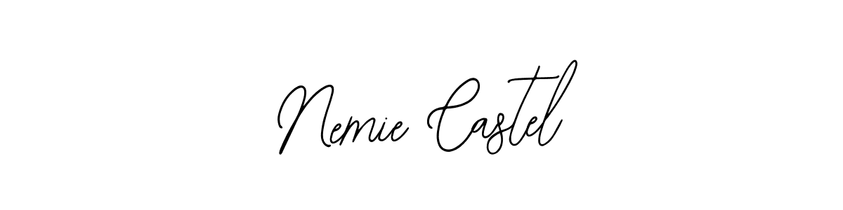 Also we have Nemie Castel name is the best signature style. Create professional handwritten signature collection using Bearetta-2O07w autograph style. Nemie Castel signature style 12 images and pictures png