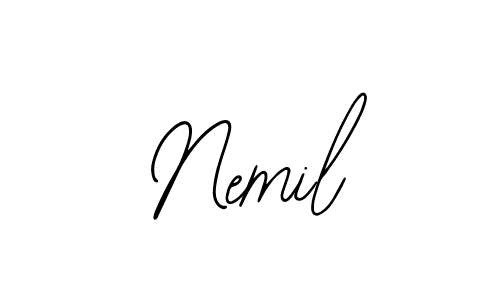 Bearetta-2O07w is a professional signature style that is perfect for those who want to add a touch of class to their signature. It is also a great choice for those who want to make their signature more unique. Get Nemil name to fancy signature for free. Nemil signature style 12 images and pictures png