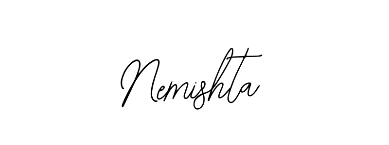 Also You can easily find your signature by using the search form. We will create Nemishta name handwritten signature images for you free of cost using Bearetta-2O07w sign style. Nemishta signature style 12 images and pictures png