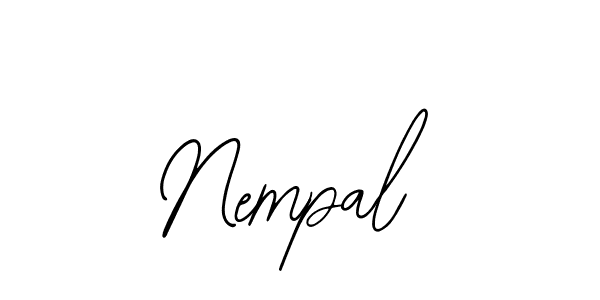 How to make Nempal name signature. Use Bearetta-2O07w style for creating short signs online. This is the latest handwritten sign. Nempal signature style 12 images and pictures png