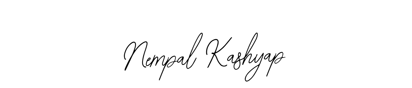 Similarly Bearetta-2O07w is the best handwritten signature design. Signature creator online .You can use it as an online autograph creator for name Nempal Kashyap. Nempal Kashyap signature style 12 images and pictures png