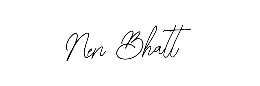 Make a beautiful signature design for name Nen Bhatt. Use this online signature maker to create a handwritten signature for free. Nen Bhatt signature style 12 images and pictures png