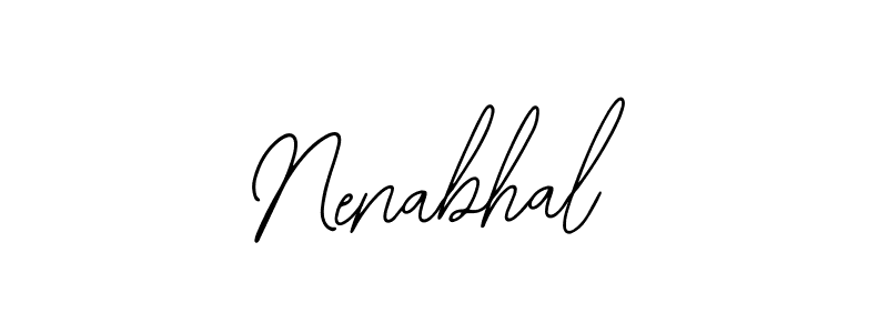 Use a signature maker to create a handwritten signature online. With this signature software, you can design (Bearetta-2O07w) your own signature for name Nenabhal. Nenabhal signature style 12 images and pictures png