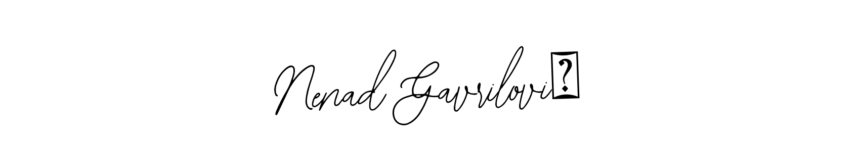 This is the best signature style for the Nenad Gavrilović name. Also you like these signature font (Bearetta-2O07w). Mix name signature. Nenad Gavrilović signature style 12 images and pictures png