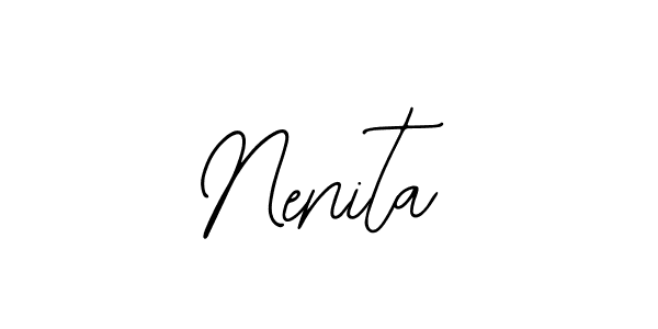 Design your own signature with our free online signature maker. With this signature software, you can create a handwritten (Bearetta-2O07w) signature for name Nenita. Nenita signature style 12 images and pictures png