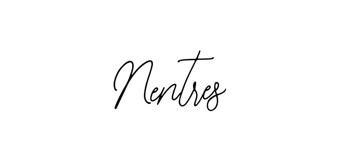 How to make Nentres name signature. Use Bearetta-2O07w style for creating short signs online. This is the latest handwritten sign. Nentres signature style 12 images and pictures png