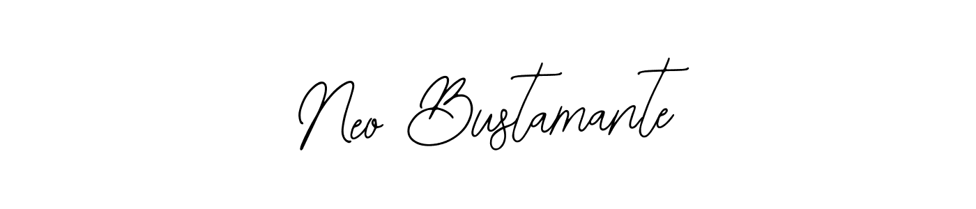 Use a signature maker to create a handwritten signature online. With this signature software, you can design (Bearetta-2O07w) your own signature for name Neo Bustamante. Neo Bustamante signature style 12 images and pictures png