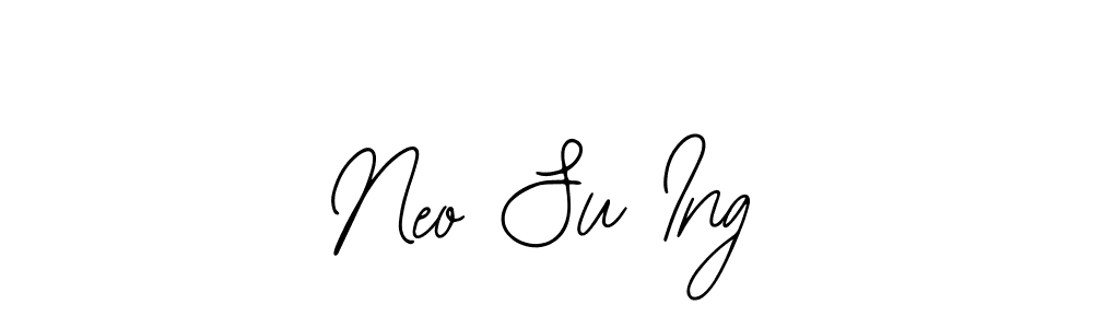 The best way (Bearetta-2O07w) to make a short signature is to pick only two or three words in your name. The name Neo Su Ing include a total of six letters. For converting this name. Neo Su Ing signature style 12 images and pictures png