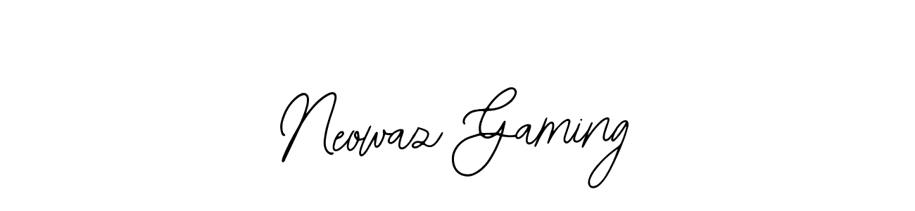 Neowaz Gaming stylish signature style. Best Handwritten Sign (Bearetta-2O07w) for my name. Handwritten Signature Collection Ideas for my name Neowaz Gaming. Neowaz Gaming signature style 12 images and pictures png