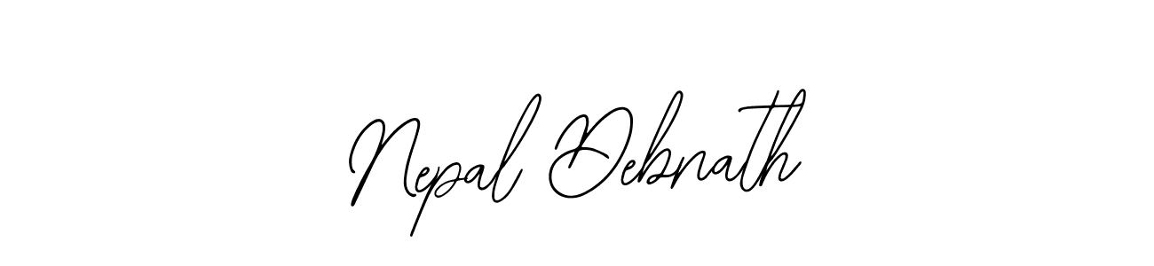 How to make Nepal Debnath name signature. Use Bearetta-2O07w style for creating short signs online. This is the latest handwritten sign. Nepal Debnath signature style 12 images and pictures png