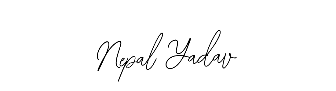 Nepal Yadav stylish signature style. Best Handwritten Sign (Bearetta-2O07w) for my name. Handwritten Signature Collection Ideas for my name Nepal Yadav. Nepal Yadav signature style 12 images and pictures png