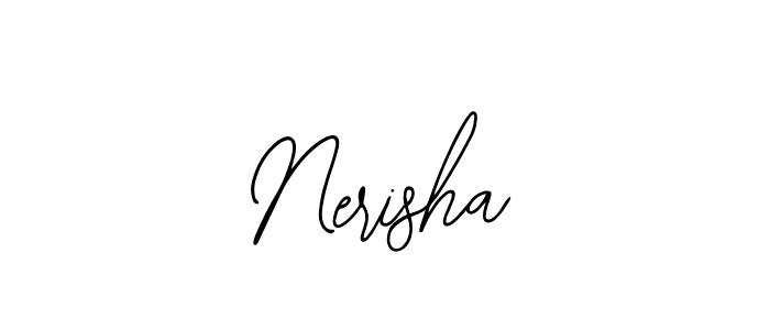 Use a signature maker to create a handwritten signature online. With this signature software, you can design (Bearetta-2O07w) your own signature for name Nerisha. Nerisha signature style 12 images and pictures png