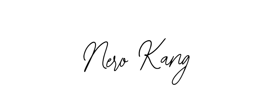 The best way (Bearetta-2O07w) to make a short signature is to pick only two or three words in your name. The name Nero Kang include a total of six letters. For converting this name. Nero Kang signature style 12 images and pictures png