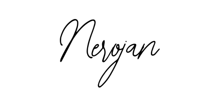 Create a personalized artistic stamp with Nerojan in Bearetta-2O07w font. Perfect for visual artists, designers, and influencers. Nerojan signature style 12 images and pictures png
