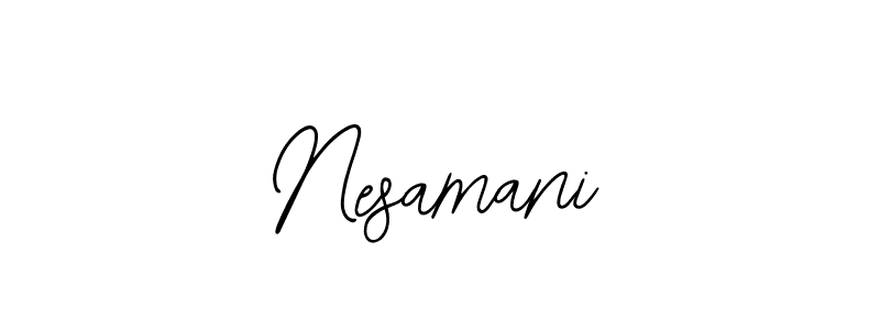 How to make Nesamani signature? Bearetta-2O07w is a professional autograph style. Create handwritten signature for Nesamani name. Nesamani signature style 12 images and pictures png