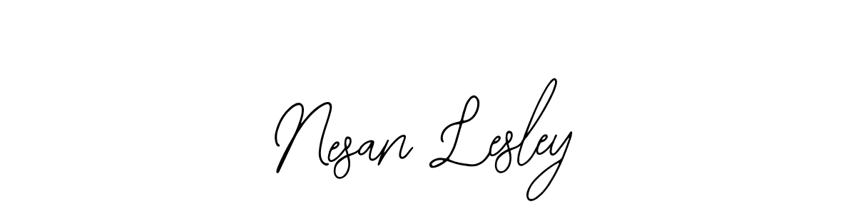 Design your own signature with our free online signature maker. With this signature software, you can create a handwritten (Bearetta-2O07w) signature for name Nesan Lesley. Nesan Lesley signature style 12 images and pictures png