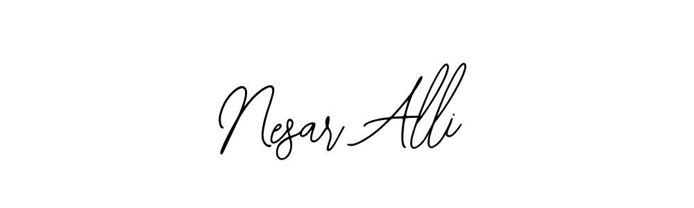 Make a beautiful signature design for name Nesar Alli. With this signature (Bearetta-2O07w) style, you can create a handwritten signature for free. Nesar Alli signature style 12 images and pictures png