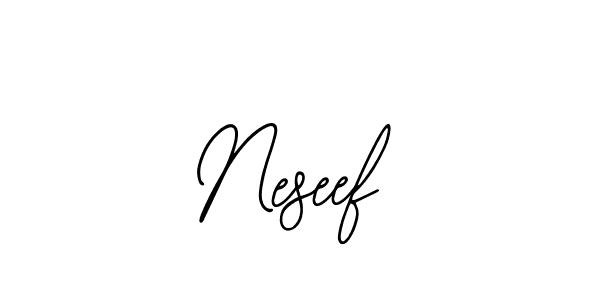 Also You can easily find your signature by using the search form. We will create Neseef name handwritten signature images for you free of cost using Bearetta-2O07w sign style. Neseef signature style 12 images and pictures png