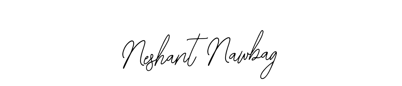 Use a signature maker to create a handwritten signature online. With this signature software, you can design (Bearetta-2O07w) your own signature for name Neshant Nawbag. Neshant Nawbag signature style 12 images and pictures png