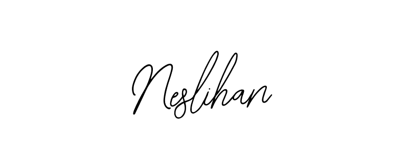You should practise on your own different ways (Bearetta-2O07w) to write your name (Neslihan) in signature. don't let someone else do it for you. Neslihan signature style 12 images and pictures png