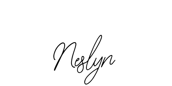 You should practise on your own different ways (Bearetta-2O07w) to write your name (Neslyn) in signature. don't let someone else do it for you. Neslyn signature style 12 images and pictures png