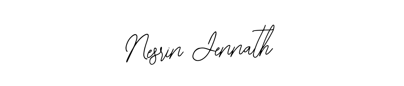 Also You can easily find your signature by using the search form. We will create Nesrin Jennath name handwritten signature images for you free of cost using Bearetta-2O07w sign style. Nesrin Jennath signature style 12 images and pictures png