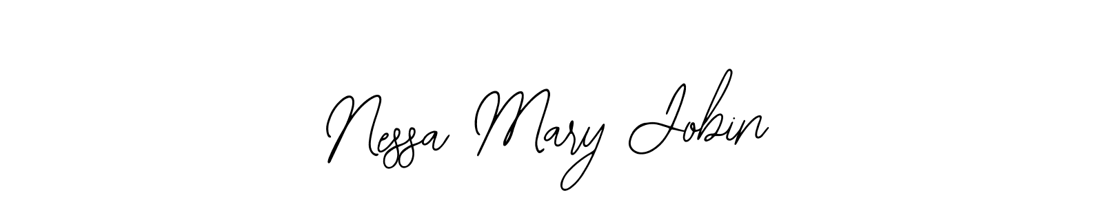 Nessa Mary Jobin stylish signature style. Best Handwritten Sign (Bearetta-2O07w) for my name. Handwritten Signature Collection Ideas for my name Nessa Mary Jobin. Nessa Mary Jobin signature style 12 images and pictures png