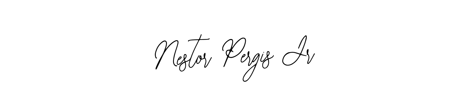 You should practise on your own different ways (Bearetta-2O07w) to write your name (Nestor Pergis Jr) in signature. don't let someone else do it for you. Nestor Pergis Jr signature style 12 images and pictures png