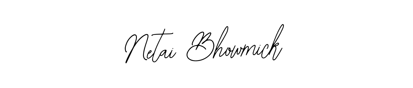 You should practise on your own different ways (Bearetta-2O07w) to write your name (Netai Bhowmick) in signature. don't let someone else do it for you. Netai Bhowmick signature style 12 images and pictures png