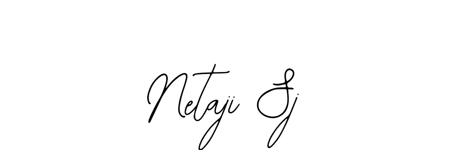 Use a signature maker to create a handwritten signature online. With this signature software, you can design (Bearetta-2O07w) your own signature for name Netaji Sj. Netaji Sj signature style 12 images and pictures png