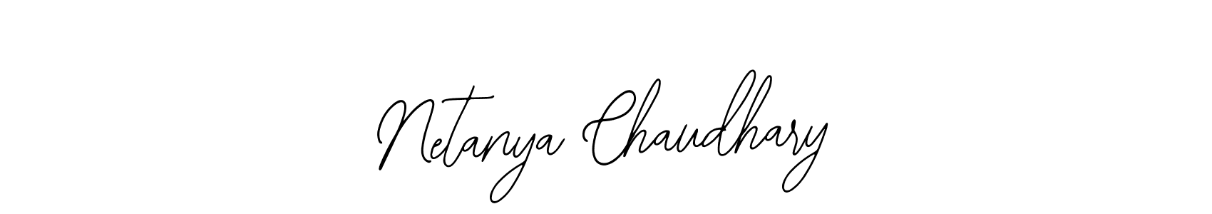 How to make Netanya Chaudhary name signature. Use Bearetta-2O07w style for creating short signs online. This is the latest handwritten sign. Netanya Chaudhary signature style 12 images and pictures png
