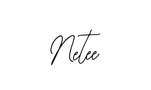 How to make Netee signature? Bearetta-2O07w is a professional autograph style. Create handwritten signature for Netee name. Netee signature style 12 images and pictures png