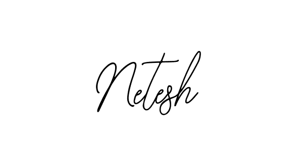 How to make Netesh signature? Bearetta-2O07w is a professional autograph style. Create handwritten signature for Netesh name. Netesh signature style 12 images and pictures png