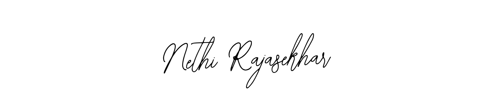 Bearetta-2O07w is a professional signature style that is perfect for those who want to add a touch of class to their signature. It is also a great choice for those who want to make their signature more unique. Get Nethi Rajasekhar name to fancy signature for free. Nethi Rajasekhar signature style 12 images and pictures png