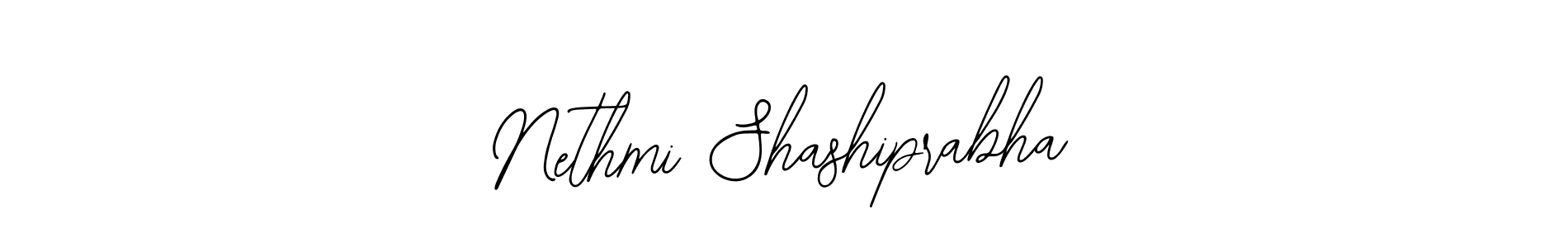 The best way (Bearetta-2O07w) to make a short signature is to pick only two or three words in your name. The name Nethmi Shashiprabha include a total of six letters. For converting this name. Nethmi Shashiprabha signature style 12 images and pictures png