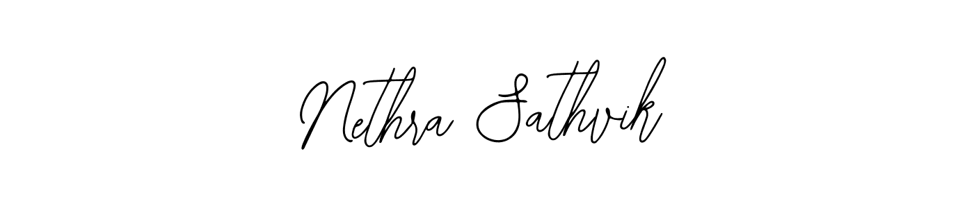 Design your own signature with our free online signature maker. With this signature software, you can create a handwritten (Bearetta-2O07w) signature for name Nethra Sathvik. Nethra Sathvik signature style 12 images and pictures png