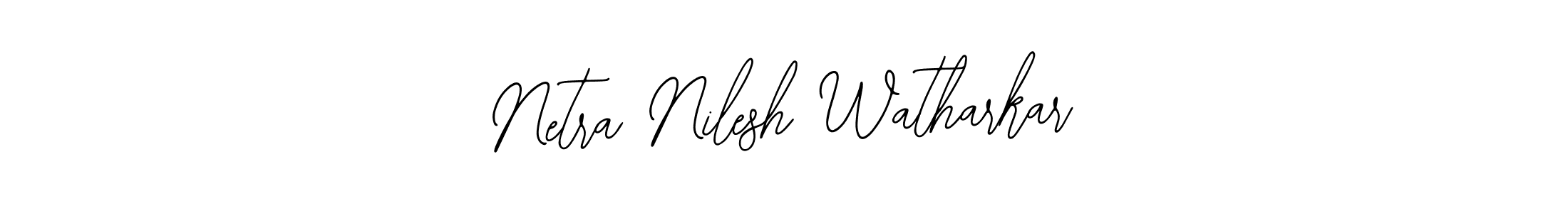 Design your own signature with our free online signature maker. With this signature software, you can create a handwritten (Bearetta-2O07w) signature for name Netra Nilesh Watharkar. Netra Nilesh Watharkar signature style 12 images and pictures png