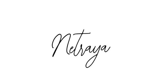 How to make Netraya signature? Bearetta-2O07w is a professional autograph style. Create handwritten signature for Netraya name. Netraya signature style 12 images and pictures png