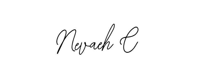 Make a beautiful signature design for name Nevaeh C. With this signature (Bearetta-2O07w) style, you can create a handwritten signature for free. Nevaeh C signature style 12 images and pictures png