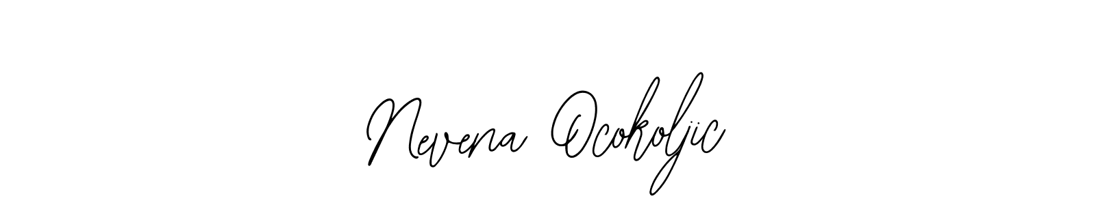 Bearetta-2O07w is a professional signature style that is perfect for those who want to add a touch of class to their signature. It is also a great choice for those who want to make their signature more unique. Get Nevena Ocokoljic name to fancy signature for free. Nevena Ocokoljic signature style 12 images and pictures png