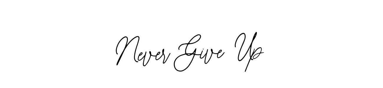 Never Give Up stylish signature style. Best Handwritten Sign (Bearetta-2O07w) for my name. Handwritten Signature Collection Ideas for my name Never Give Up. Never Give Up signature style 12 images and pictures png