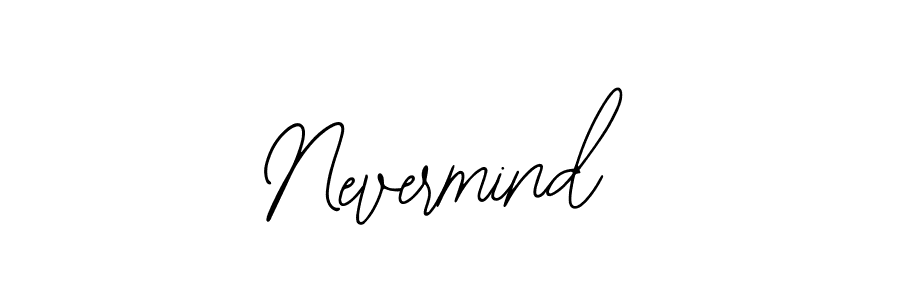 How to make Nevermind name signature. Use Bearetta-2O07w style for creating short signs online. This is the latest handwritten sign. Nevermind signature style 12 images and pictures png