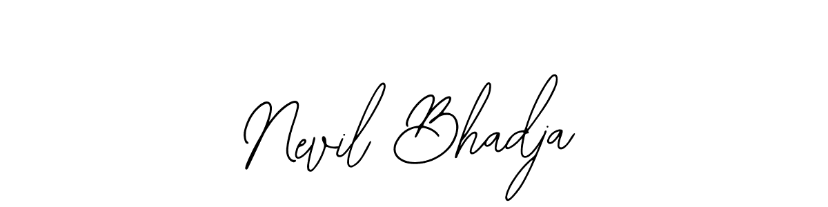 Make a beautiful signature design for name Nevil Bhadja. Use this online signature maker to create a handwritten signature for free. Nevil Bhadja signature style 12 images and pictures png