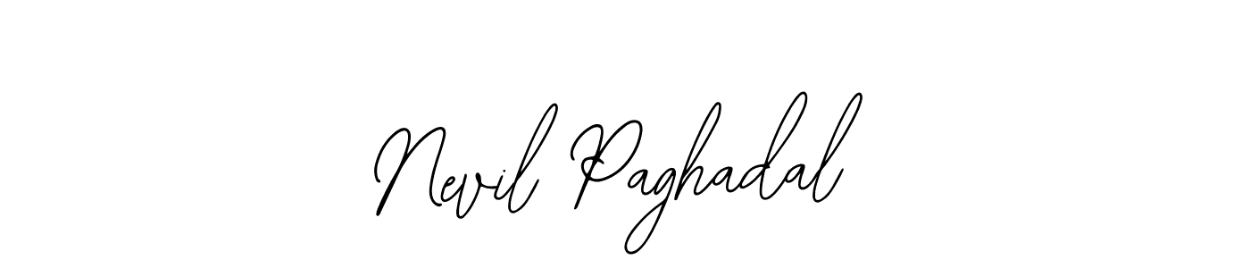 Also You can easily find your signature by using the search form. We will create Nevil Paghadal name handwritten signature images for you free of cost using Bearetta-2O07w sign style. Nevil Paghadal signature style 12 images and pictures png